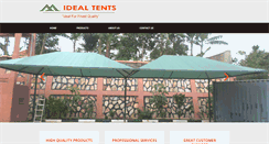 Desktop Screenshot of idealtents.com